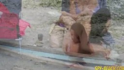 Wunderschöner Amateur Nacktstrand Voyeur aus nächster Nähe